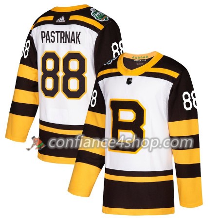Adidas Maillot de Hockey Boston Bruins David Pastrnak 88 2019 Winter Classic Blanc Authentic - Homme